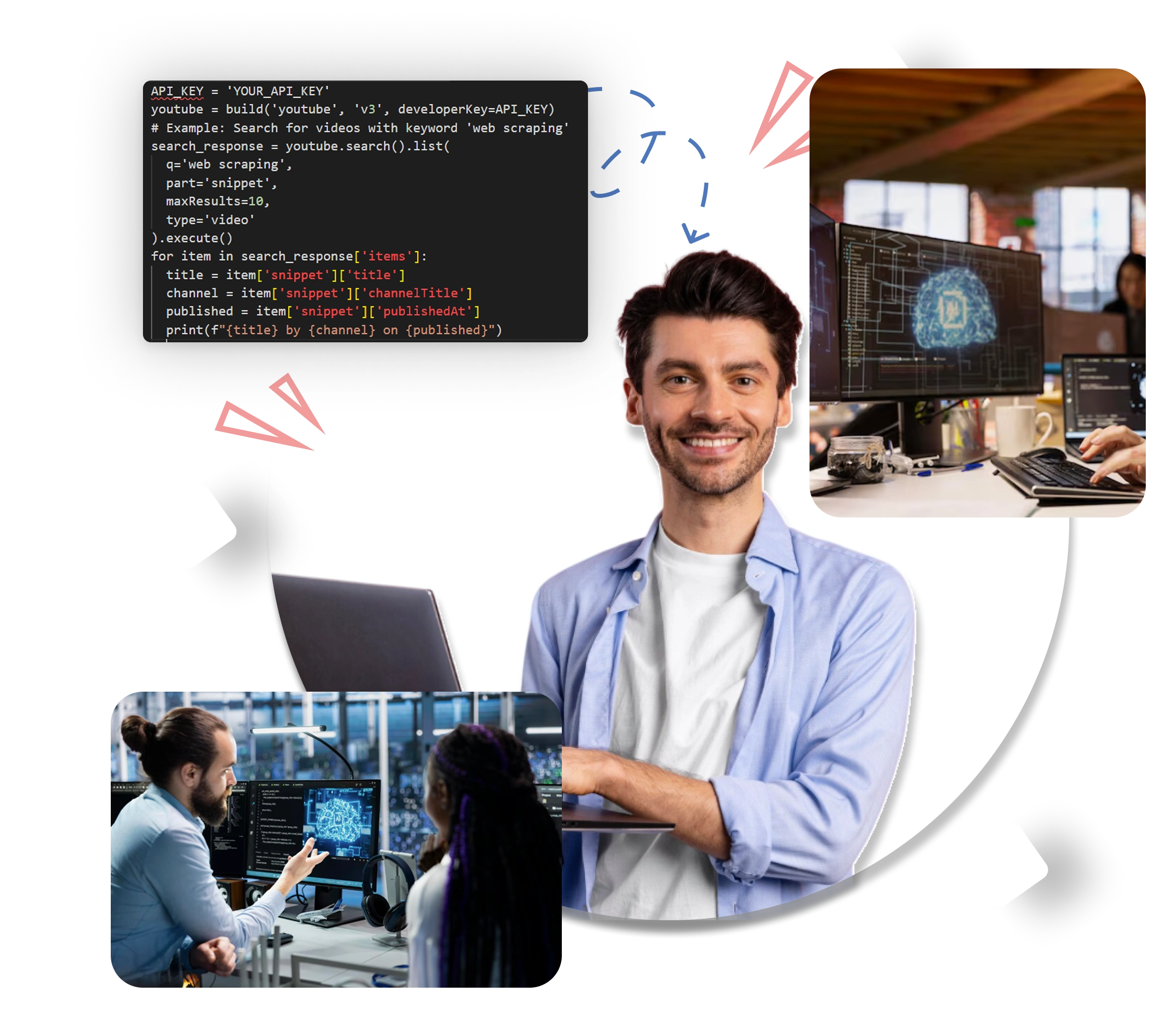 Web scraping illustration